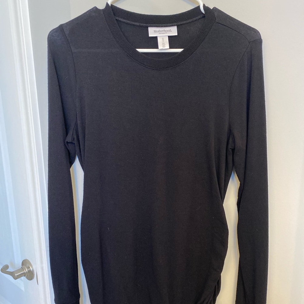 Black maternity sweater